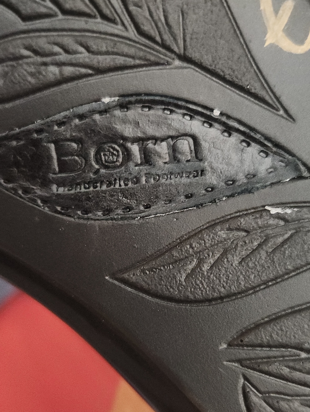 Black Stitched Slip-On Sandals - Picture 8 of 8